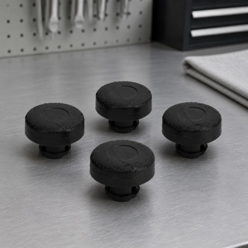 Set di 4 Tappi Fermacoffre 12832495, Pezzi Tampone in Plastica Nera con Clip a Pressione, per Saab 9-3 Cabriolet 2004-in Aree di Contatto del Coperchio del Bagagliaio Posteriore