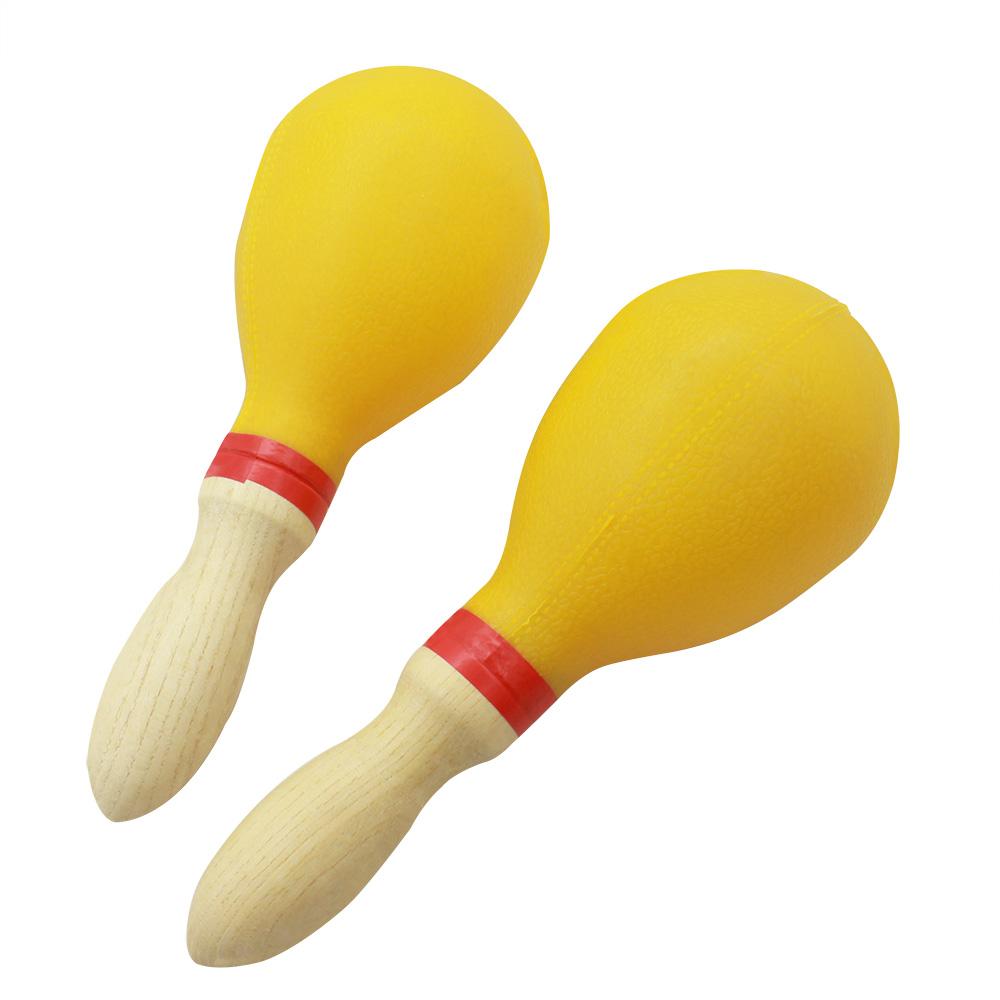 Sand Hammer Rattles Percussion Instrument for KTV Party Entertainment Wooden Maracas Baby Shaker Toy Kids Educational Tools