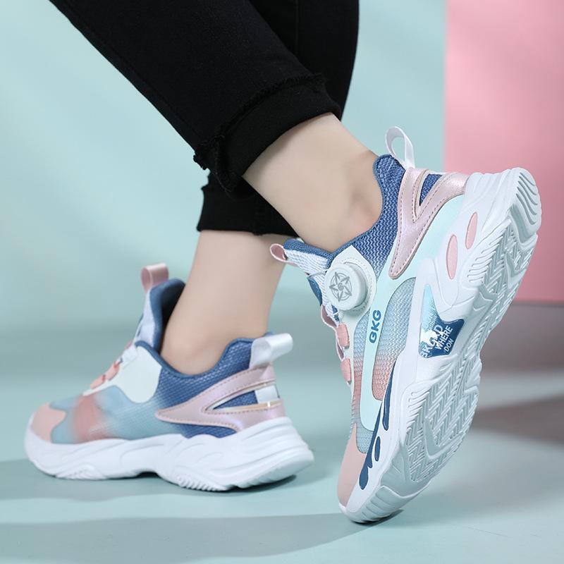 Girls' Sports Shoes 2025 Autumn New Breathable Net Tide Shoes Camouflage Personality BKG Brand Classmate Shoes