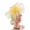 Fascinators Hat Flower Mesh Decors Headbands and Clip Teas Party Headwear Breathable Polyester Fabric Wedding Accessory