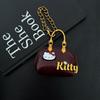 Handmade Leather Small Bag Pendant, High-End Women'S Bag Boutique Pu Pendant, Keychain, Bag Decorative Pendant.
