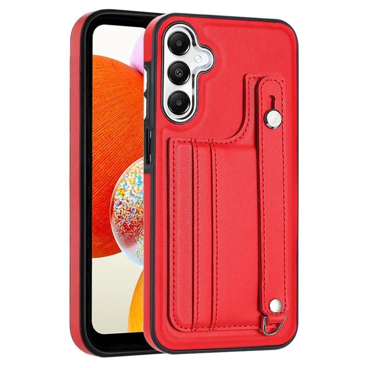 

YB Leather Coating Series-5 For Samsung Galaxy A25 5G (Global) (161.0 x 76.5 x 8.3mm) Case Card Slots Phone Cover