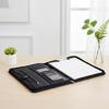 Professional Business Document Organiser Clipboard Leather Conference Folder with 12 Digit Calculator and Notepads