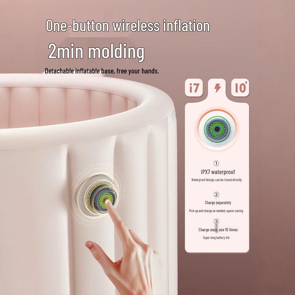 Faltbare aufblasbare Badewanne für Erwachsene für den Gebrauch zu Hause und in der Dusche