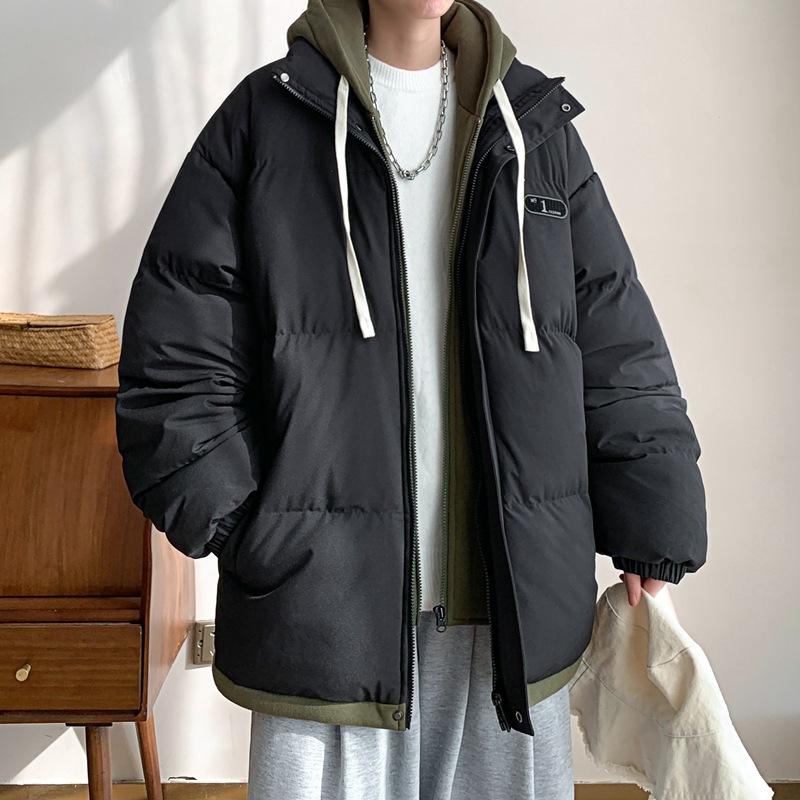 

Мужской и женский одинаковый зимний тренд Свободная утолщенная хлопковая одежда Хлебная одежда Парные хлопковые куртки 2XL