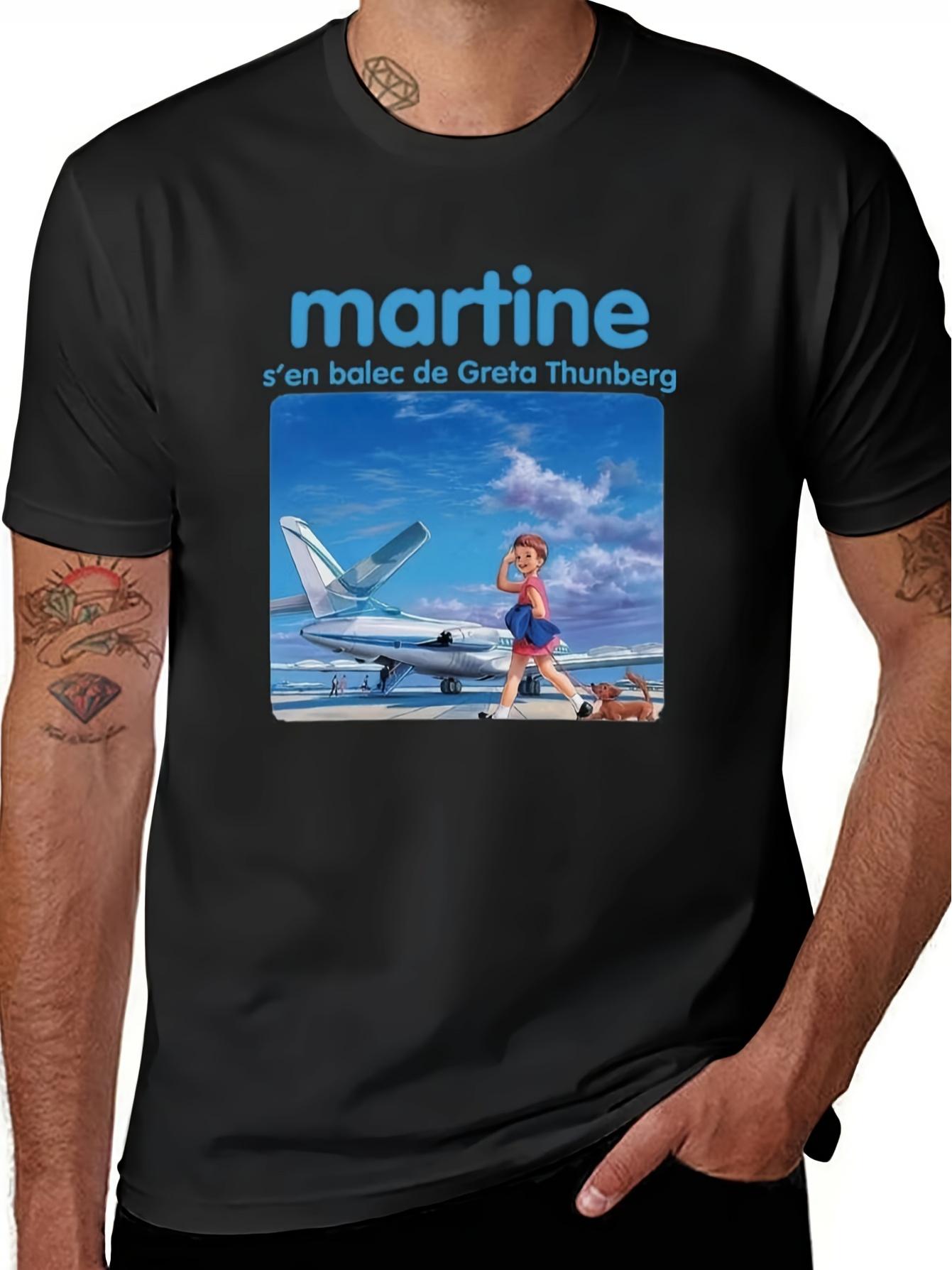 Men S Quick-Dry T-Shirt with a Fun Design - Martina Frees Greta Thunberg Slogan S
