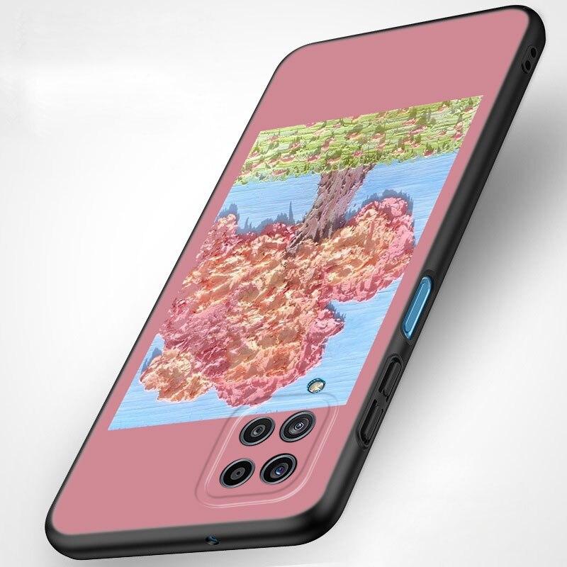 Emboss Flower Art Phone Case For Samsung Galaxy A21 A30 A50 A52 S A13 A22 A32 A33 A53 A73 5G A11 A12 A31 A51 A70 A71 A72 Cover