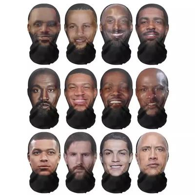 Kreativní 3D Face Show Parodie Žert Kapuce Celoplošná 3D Maska Párty Maska Amagi