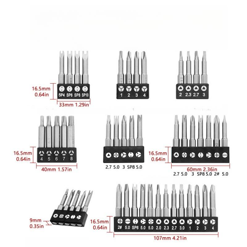 Special-shaped Batch Head Set Tail Hexagon-to-edge 6.35mm Handle Diameter Interface, Home Appliance Maintenance Electric Drill Screwdriver Accessories
