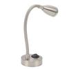 RV LED Bedside Light 360 Degree Swivel Flexible Goosneck Light for DC 12V to 24V Boat Camper Truck Cars Nickel Plated