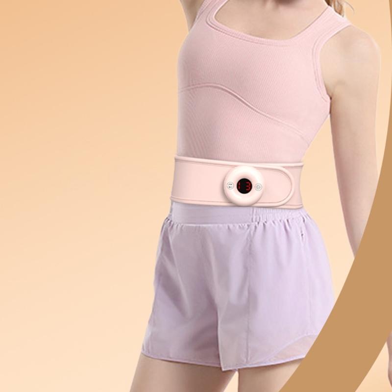 Rechargeable Heating Massage Belt With Quiet Operation Multiple Mode For Office Travel Home Use Comfortable Design