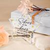 Acrylic Star Sister Plaque - Funny Birthday & Wedding Gift from Siblings