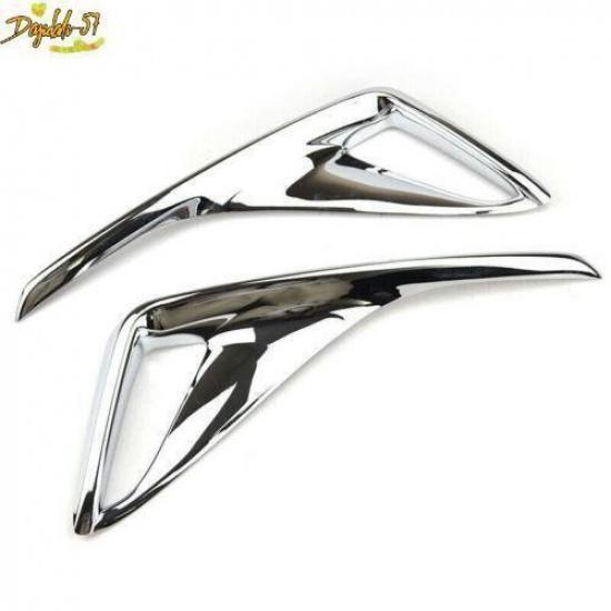 2xChrome Rear Fog Lamp Bumper Light Cover Trim For Toyota C-HR CHR 2018-