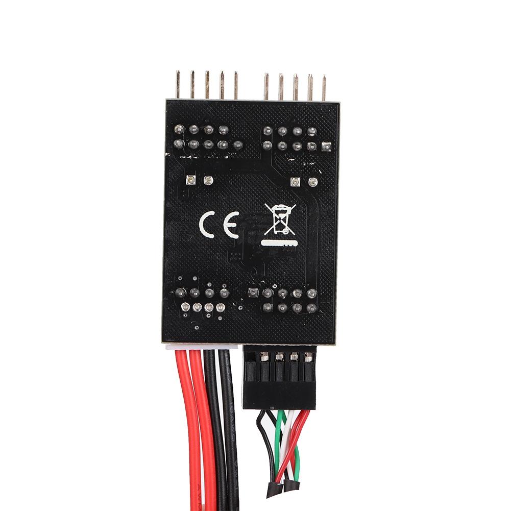 1 Male to 2 Male Port USB 2.0 Header 9PIN to Dual 9PIN Extension HUB with SATA Power Cable