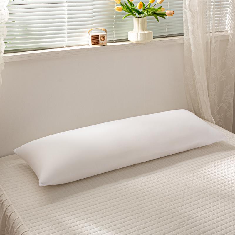 100% Cotton Double-Layer Gauze Long Body Pillow - Comfortable Leg-Hugging Side Sleeper Pillow