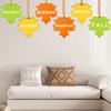 Thanksgiving Decorations Set of 24 Wooden Maple Leaf Hanging Pendants for Fall Tree Decor Home Holiday Party Supplies