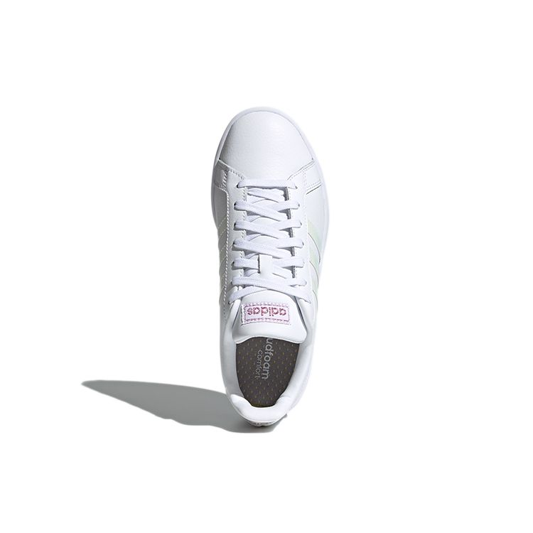 Adidas Neo Grand Court Low Top Sneakers Women Sneakers White Yellow Purple FZ4261
