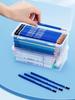 1/2/4Pack Transparent Pencil Organizer Box, Large Capacity Desk Storage for Art Supplies, Brushes Pens Markers, Simple Tool Case