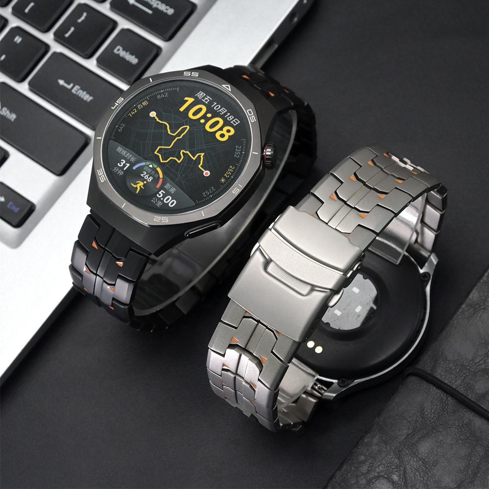 22mm Titanový řemínek pro Huawei Watch GT6 GT5Pro 46mm Ultimate 4 4Pro Kovový pásek Pro Samsung Galaxy Watch 46mm pro Seiko Náramek