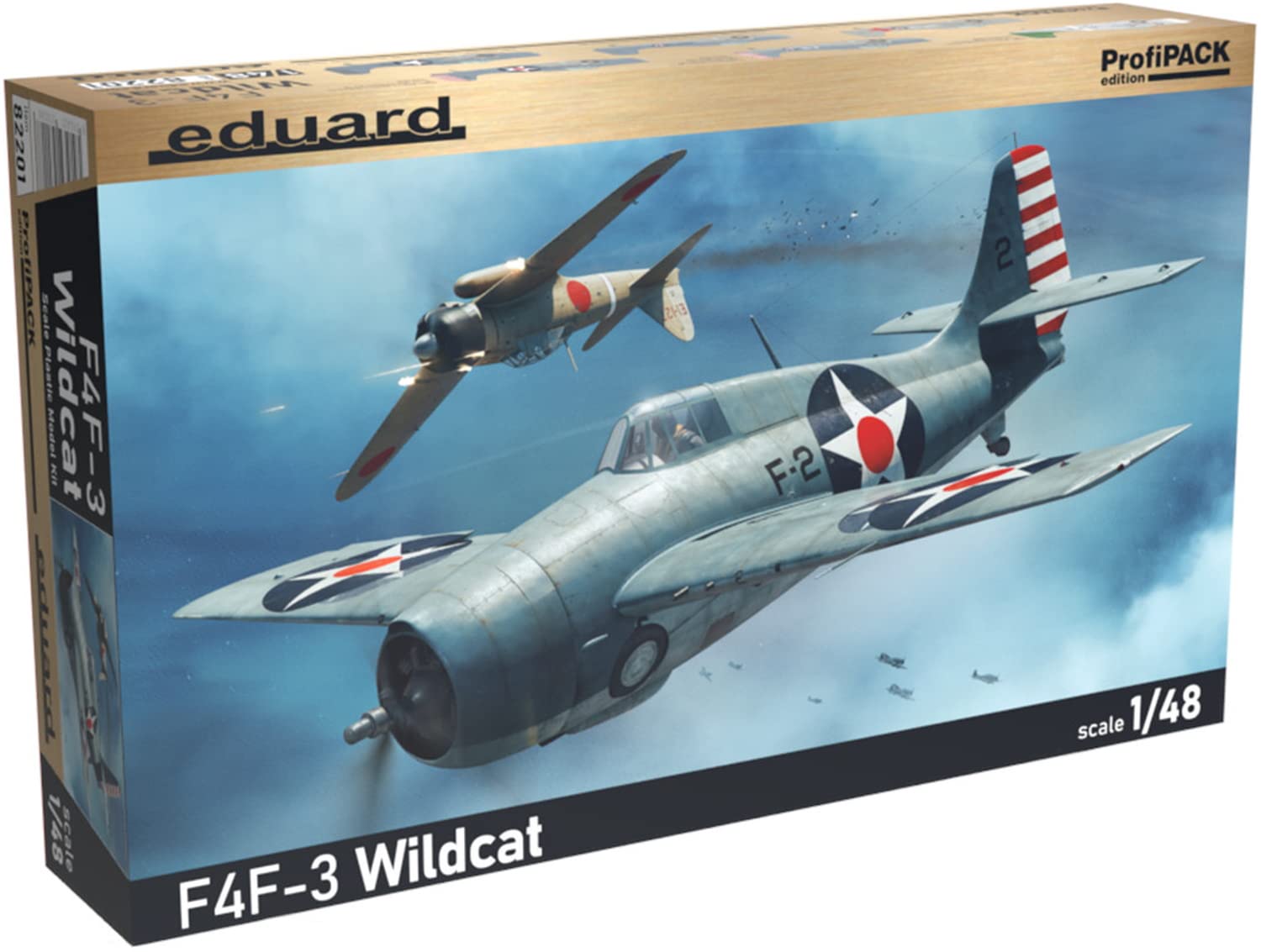 

Eduard Profipack US Navy Wildcat Plastic Model Kit EDU82201 Molded in Color EDK82201 1/48 F4F-3