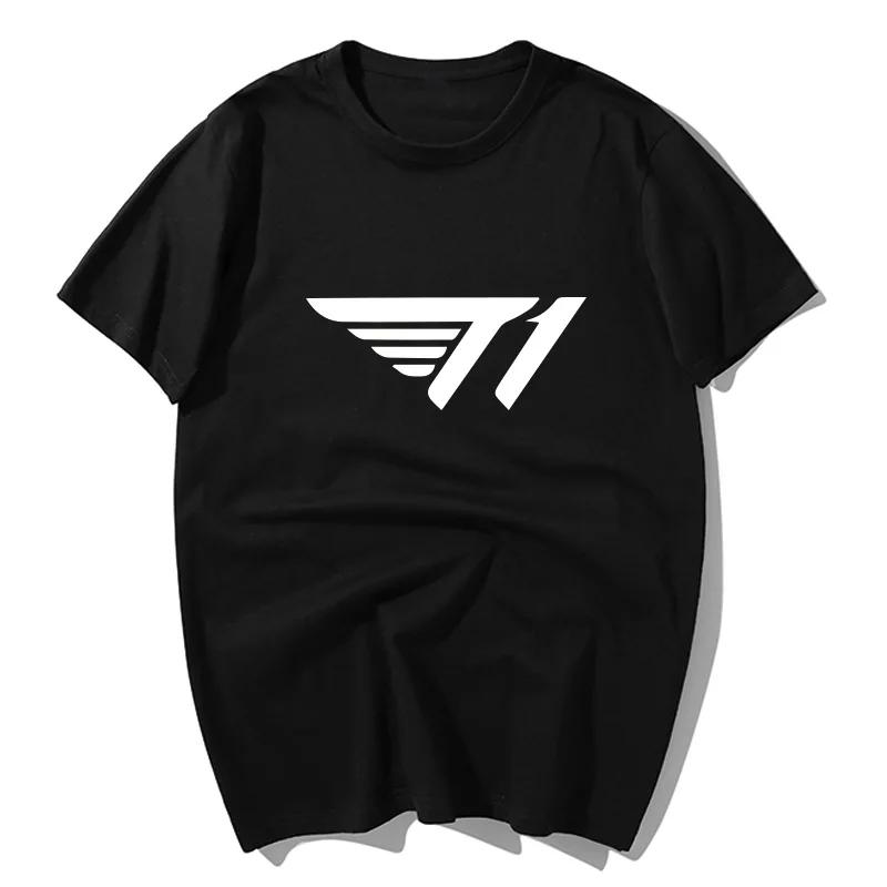 

Alliance Game SKT T1 Командная форма Faker Новая мужская и женская Skt1 Периферийная футболка с коротким рукавом Свободная хлопковая футболка Графические футболки XL