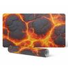 Gaming Protective Mat for Keyboard and Mouse Lava Cracks 90X45 Cm