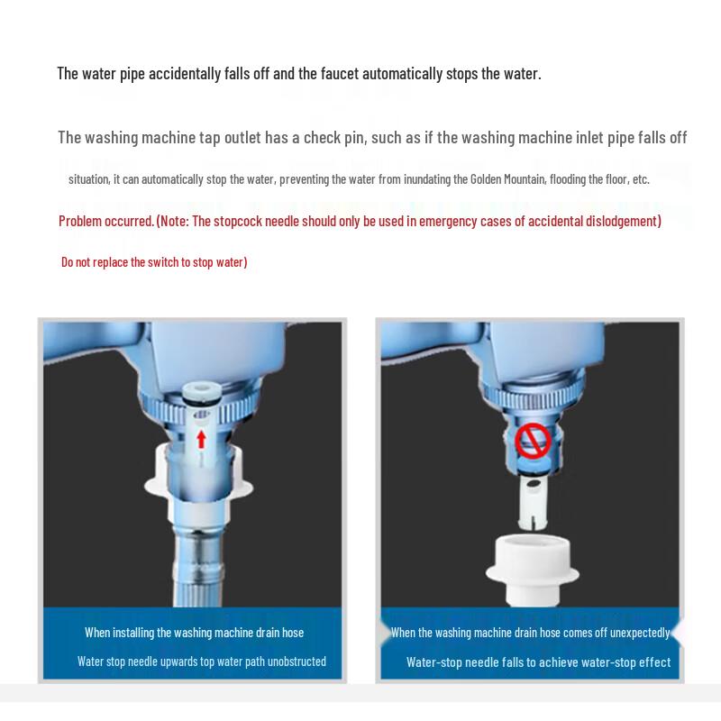 Submarine LS2 Quick-Open Dual-Outlet Cold Water Faucet