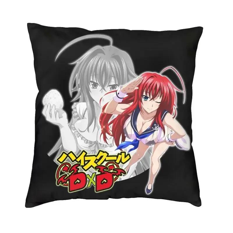 Sexy dívka Rias Gremory High School DxD Povlak na polštář 45x45 Domácí dekorativní 3D tisk Povlak na dekorační polštář na pohovku Oboustranný
