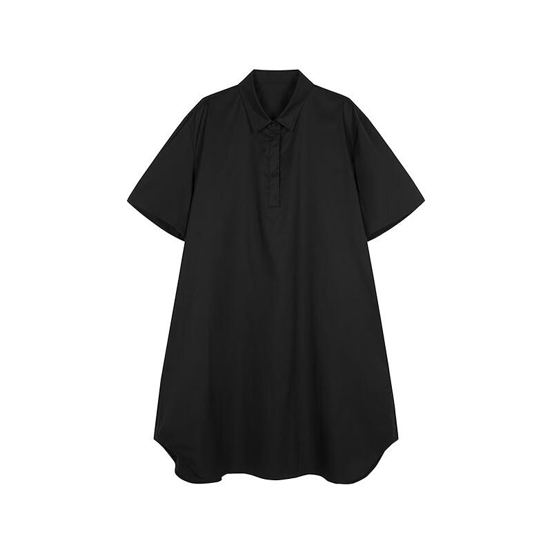 JNBY 2025 Summer Shirt Collar A-Line Dress