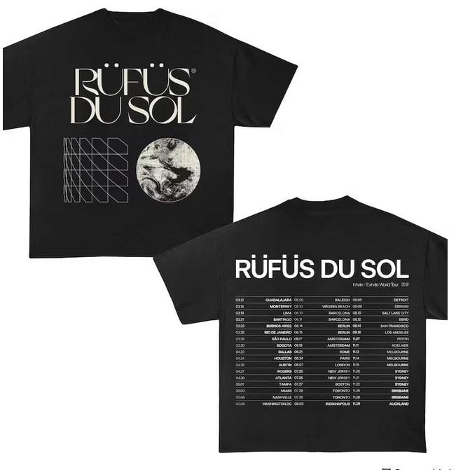Rufus Du Sol 2025 Tour T-shirt, Rufus Du Sol Concert T-shirt L190 XXL