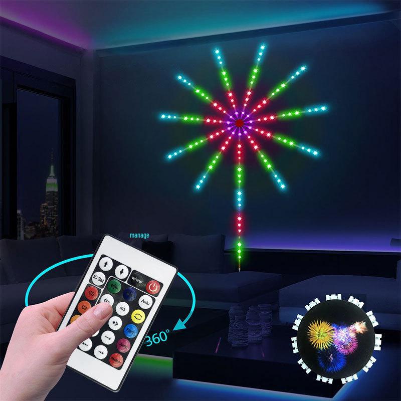 5V Dreamcolor RGB LED Feuerwerkslichter: Bluetooth Soundgesteuert, APP-fähiger Musikrhythmus-Umgebungsstreifen.