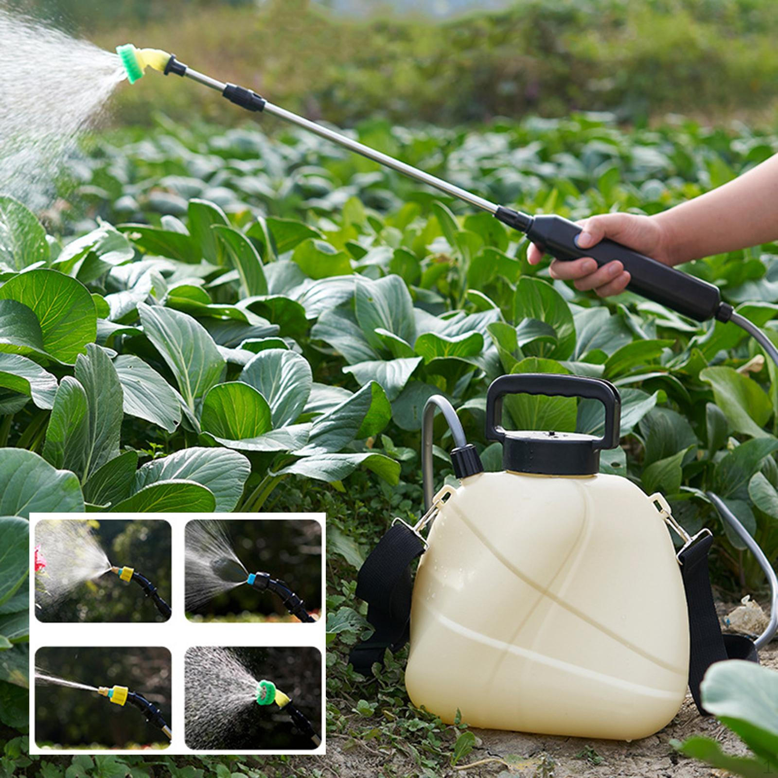

5 литров Электрический опрыскиватель для растений Mister с выдвижной штангой Портативный многофункциональный USB-аккумулятор для 2 Meter Hose Beige