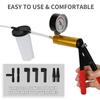 2 In 1 Manual Vacuum Pressure Pump Brake Fluid Drain Kit Vacuum Pistol Pump Tester Kit Portable Durable Aluminum Vacuum Gauge