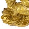 1Pc Gold Feng Shui Dragon Turtle Tortoise Statue Figurine Coin Money Wealth Luck