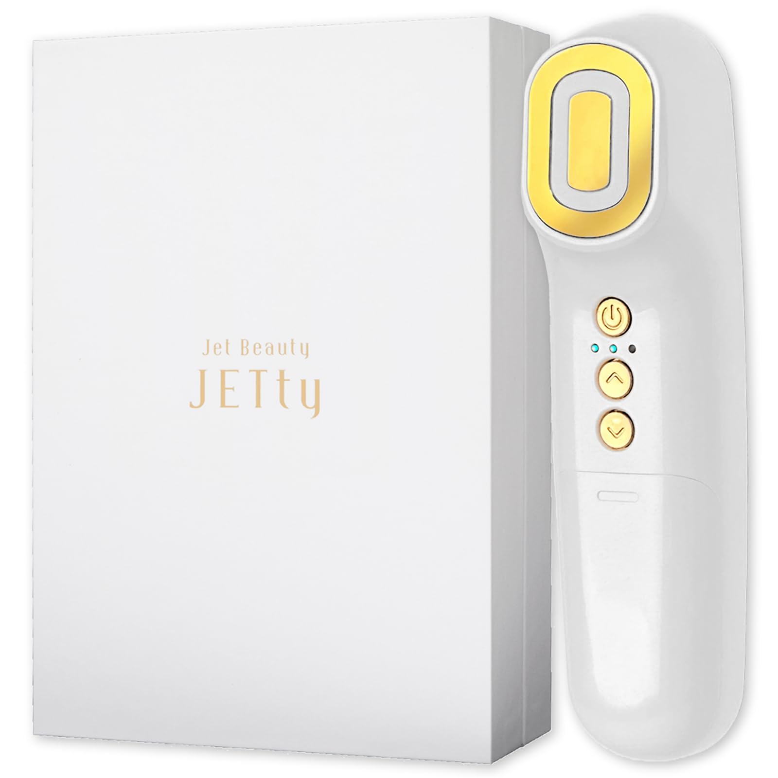 

Facial beauty device EMS No gel required Eye lift care Electroporation Korean Scalp Strong beauty treatment Easy to use Pores No cotton JETty ELF GOLD білий