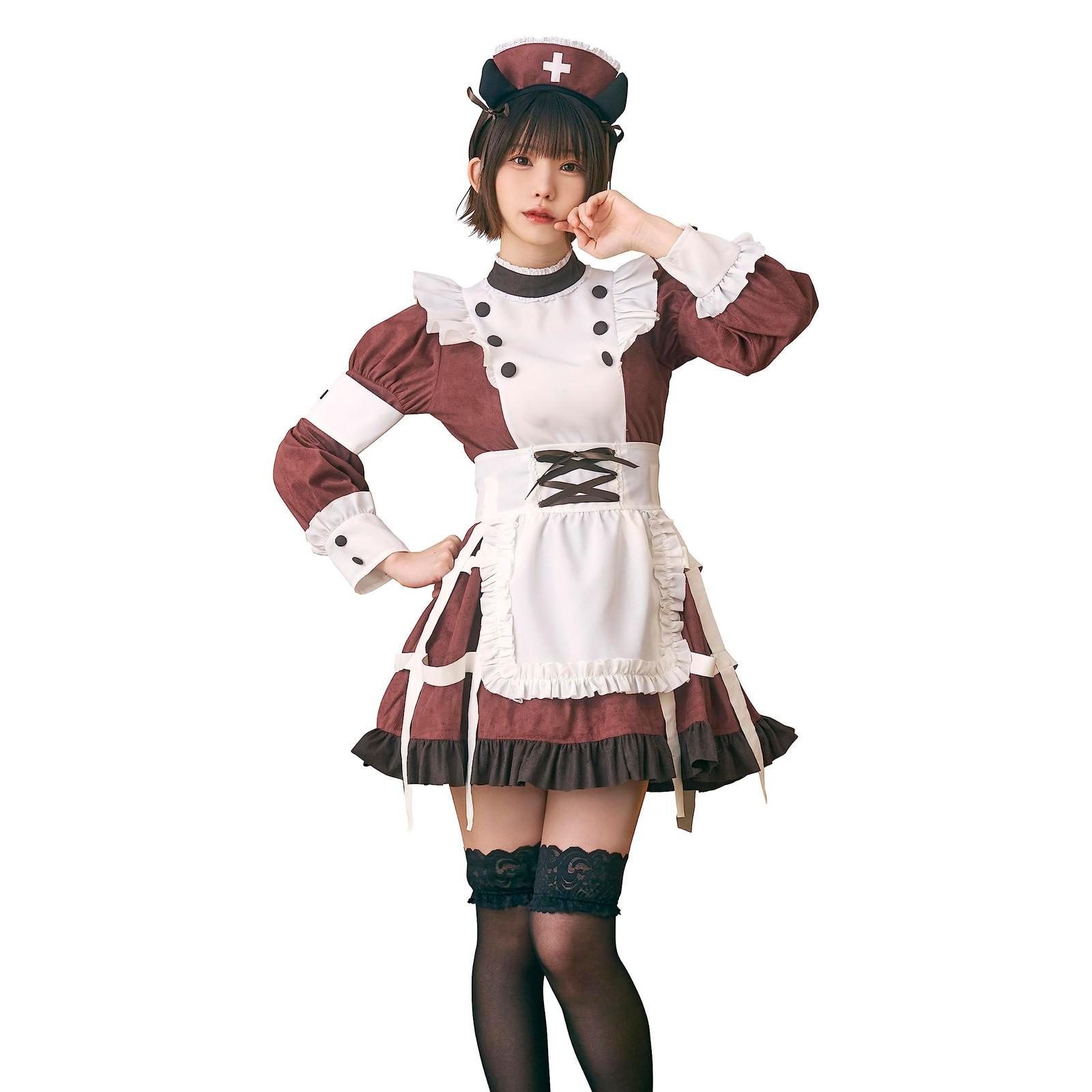 [Free Shipping] Clearstone Dusty Confit Cosplay Devil Nurse Women s Red