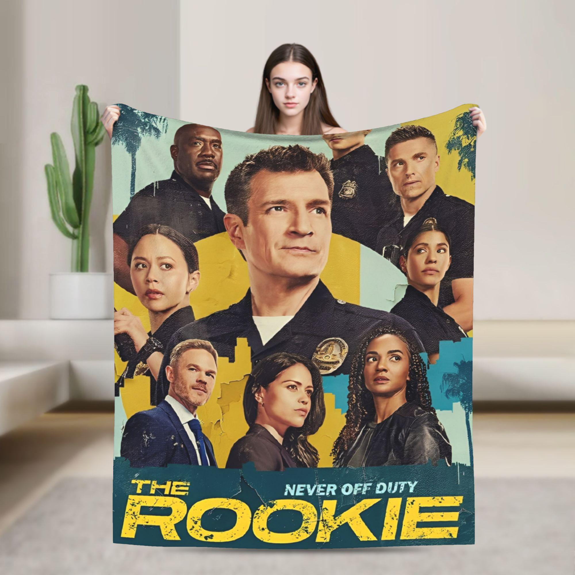 

The Rookie TV Show Soft Blanket Travel Office Plush Bedding Throws Funny Couch Chair Flannel Bedspread Sofa Bed Cover 30x40in
