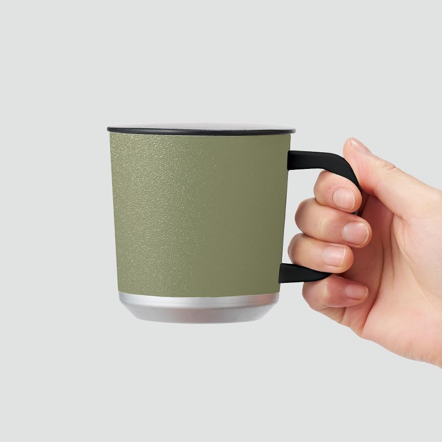 Trade Works Zalatto Stainless Steel Thermos Mug with Keeps Drinks Hot or Vacuum 380ml TS-1813-002 Lid, Cold, Insulated, Red,