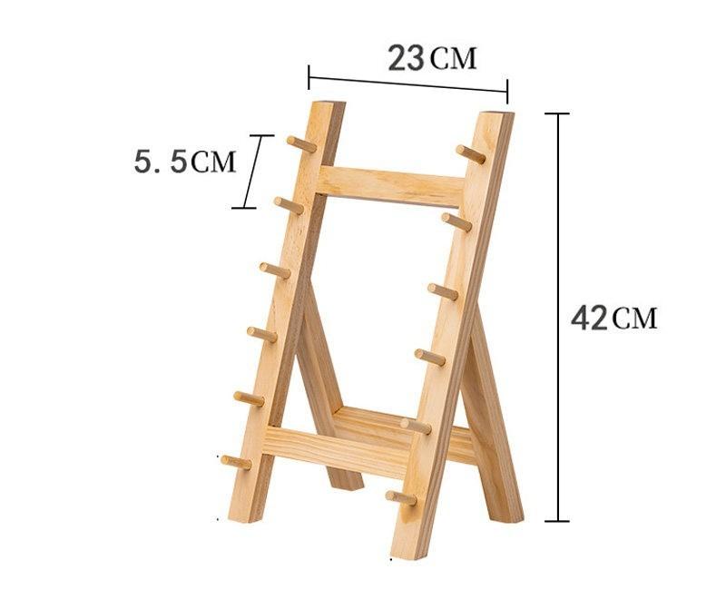 Japanese Sushi Sashimi Yusheng Display Knife Holder Commercial Kitchen Solid Wood 4/5/6 Multi-layer Knife Storage Rack