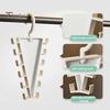 Scarf Hanger Hook V Shaped Double-Sided Closet Organizer, 360 Degree Rotating Multi-Layer Vertical Hanger, with Clutter Reduction Clothes 12 Non-Slip