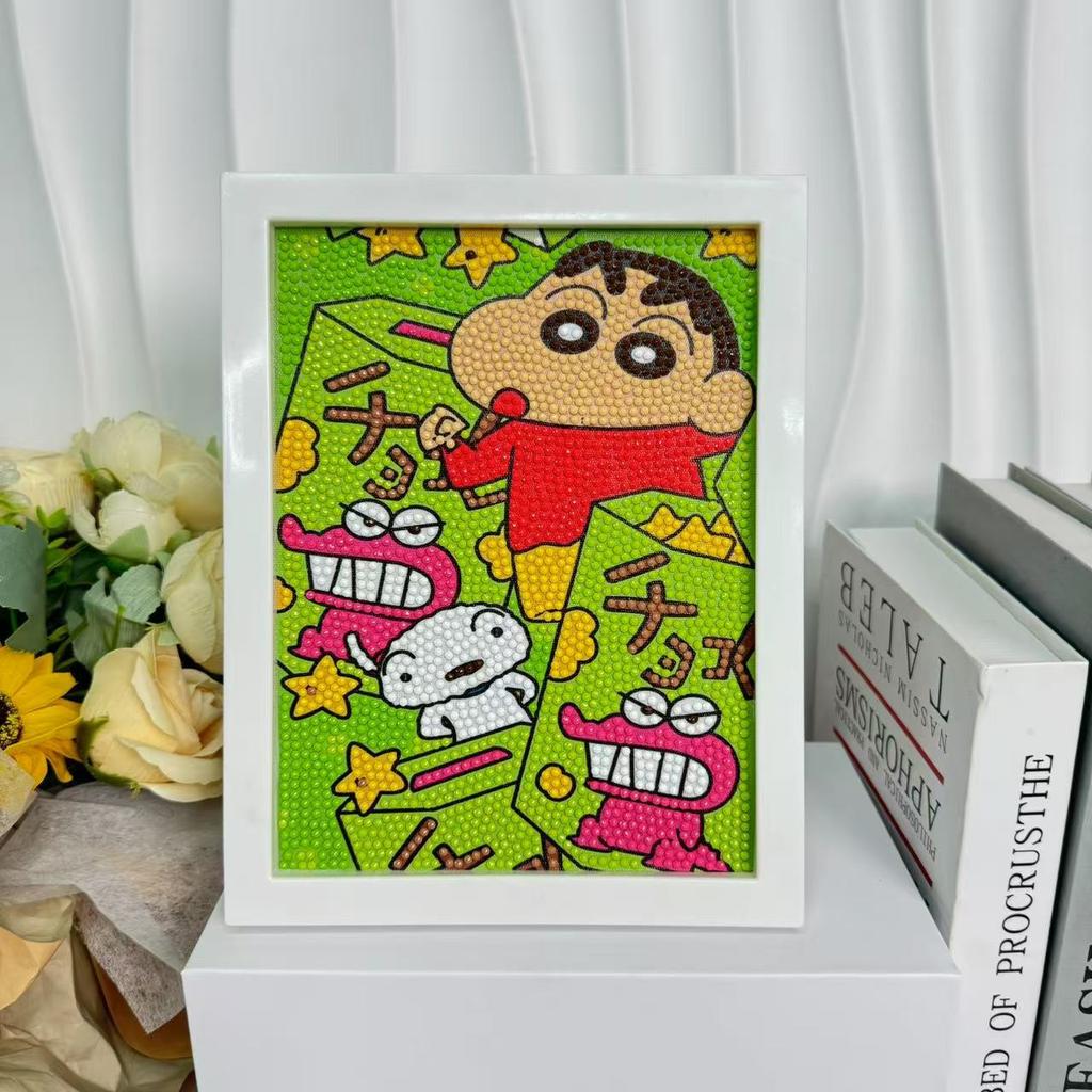 Children'S Diamond Painting Framed Handmade Diy Material Bag Sanrio Diamond Paste Painting Concentration Toy