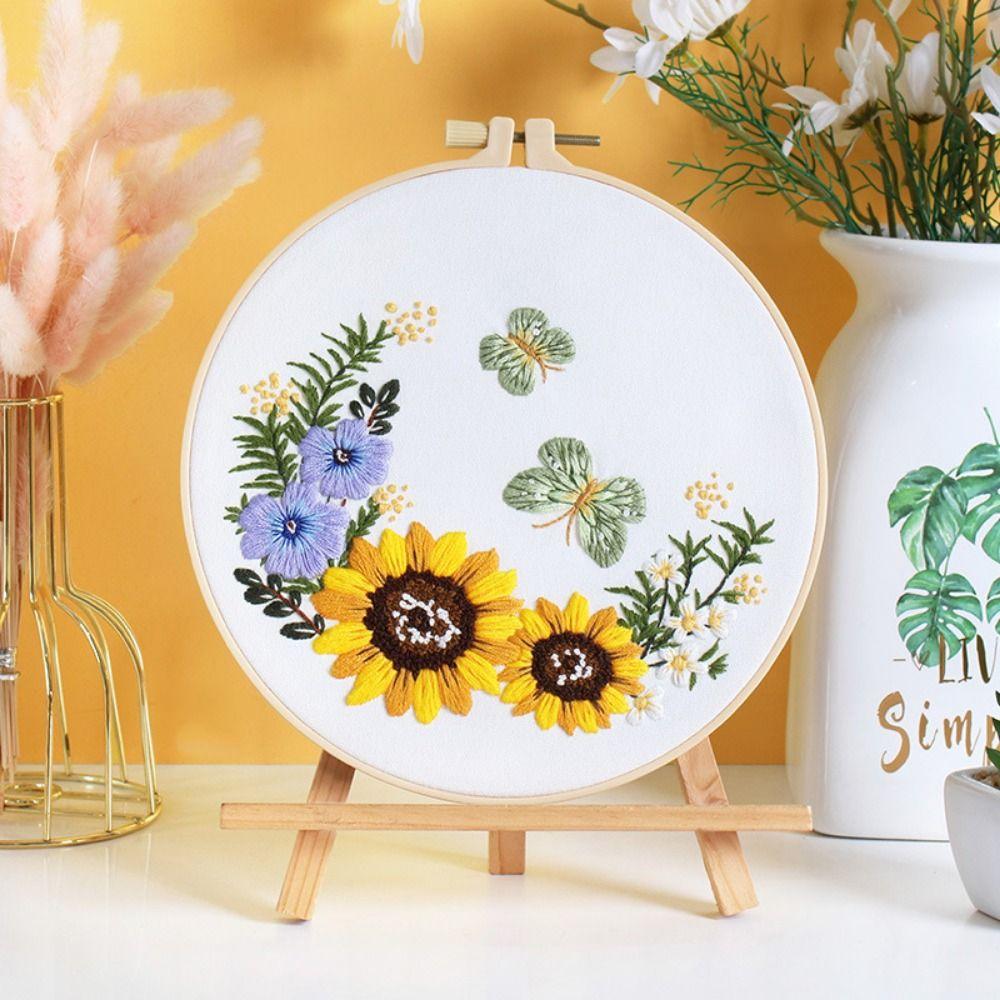 Starter Kit Embroidery Starters Kit Cotton Linen Cloth Cloth Embroidery Cross Stitch Kits  Adults