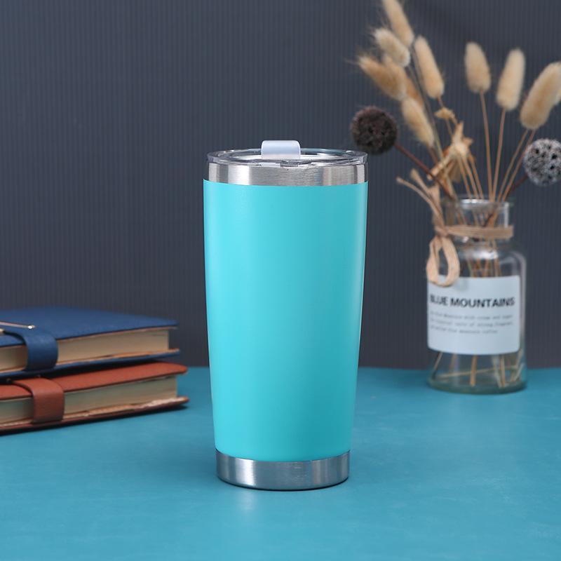 20oz 304 Stainless Steel Vacuum Insulated Car Cup - Customizable, Portable Beer Cup