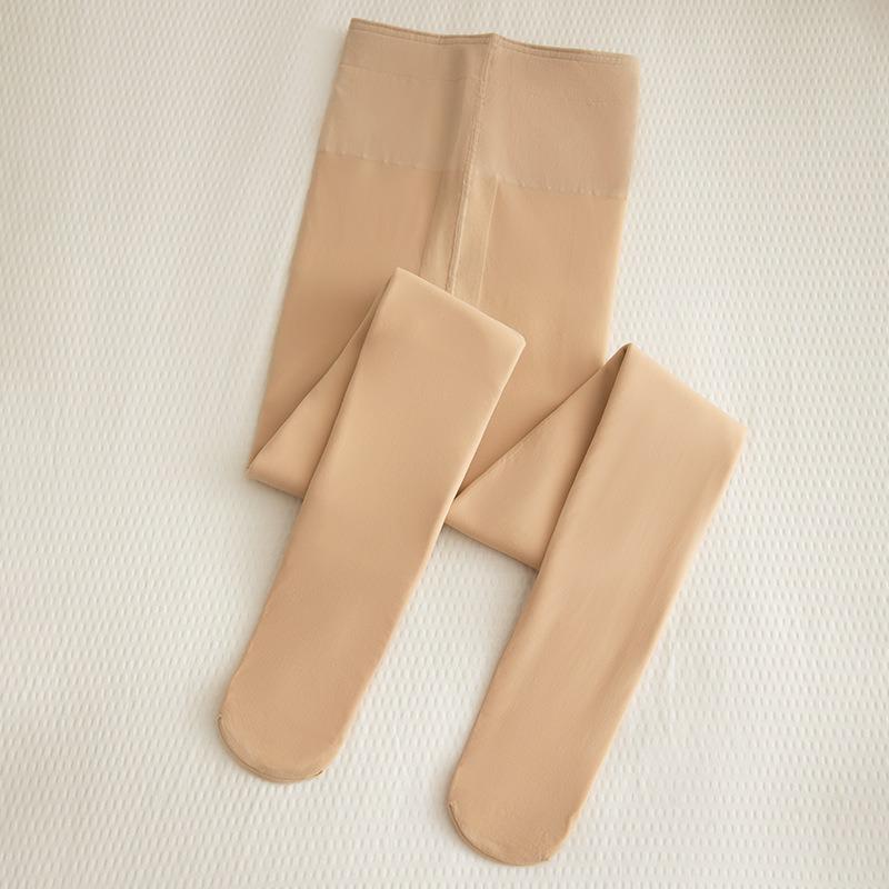 2025 Double-Layer Thick Velvet Anti-Snag Silk Tights for Women - Winter Skin Feel, Nude Look.