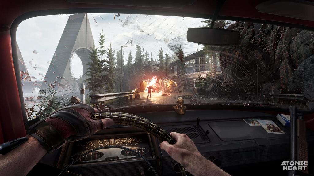 Atomic Heart Limited Edition PS5 Sticker DLC Bonus Items Labor Science Weapon Skin Pack Weapon Suede Weapon DLC Premium Weapon Skin Pack Weapon AK