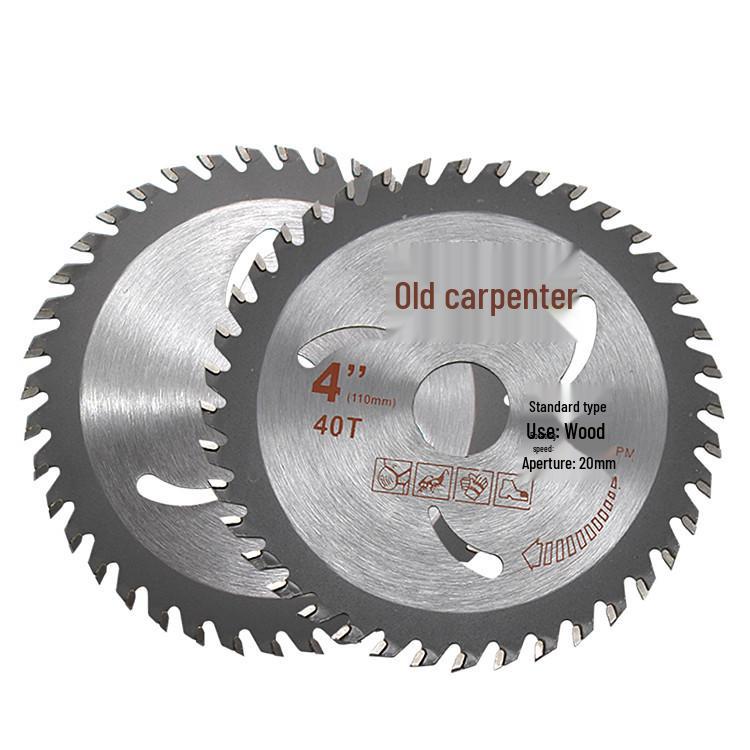 4-inch Carbide Circular Saw Blade, 30T/40T, for Solid Wood Board Cutting (110mm Alloy).