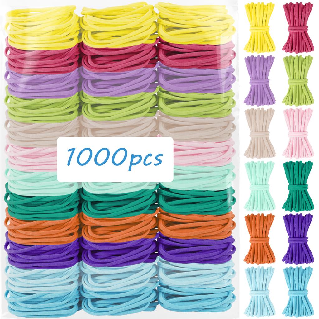 Colorful Elastic Loom Bands Set Rainbow Bracelet Making Kit DIY Rubber Band Woven Bracelets Craft Toys For Girls Birthday Gifts