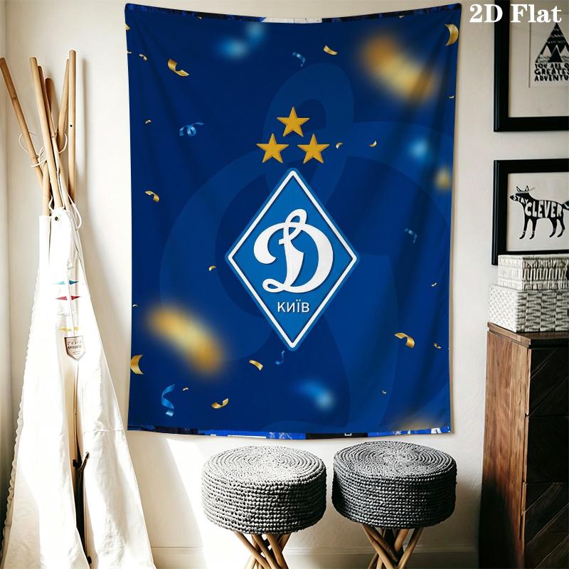 FC Dynamo Moscow Wall Tapestry Aesthetic Wall Hanging Printed Fabric Blanket Decorative Tapestries for Bedroom Living Room Home Decor