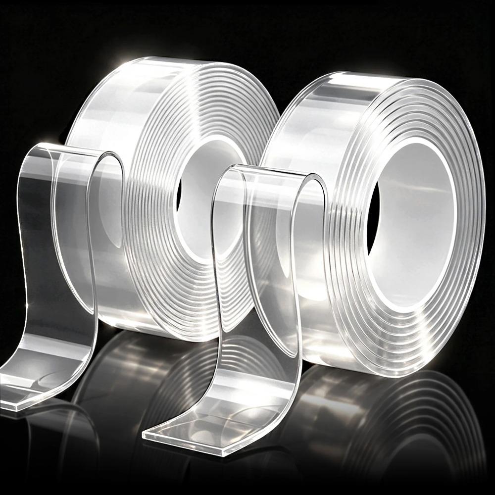 Nano Double Sided Adhesive Tape Strong High Viscosity Transparent Thicken Waterproof And Traceless Acrylic Tape Household Items