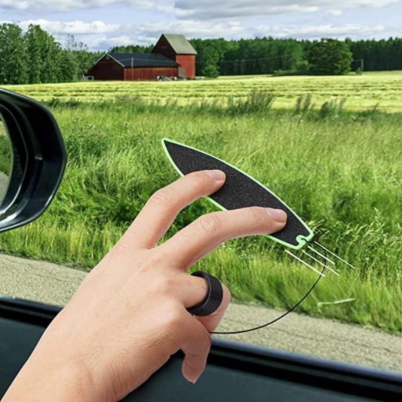 4 Pcs Finger Surfboards, Finger Surf Board for Car Window, Finger Surfing Board with String, Wind Surfboard Fingerboard for Kids Teens Adults